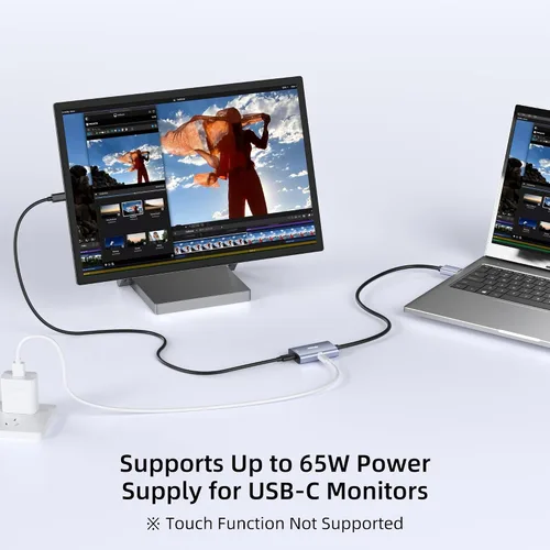 Vista 4 de Adaptador DisplayPort a USB C 8K a 30Hz 4K a 144Hz (requiere modo Alt DP)