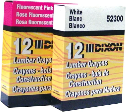 Vista 2 de Dixon 52600 Lápices de marcado de madera, rosa fluorescente, paquete de 12