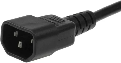 Vista 3 de SF Cable, Cable de alimentación divisor de 3 pies IEC 60320 C14 a NEMA 5-15R x 2 SJT 16 AWG 13A/125V