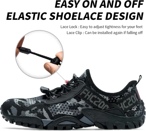 Vista 4 de SOBASO Zapatos de agua para mujeres y hombres de secado rápido, para natación, playa, deportes acuáticos, buceo, senderismo, vela, viajes
