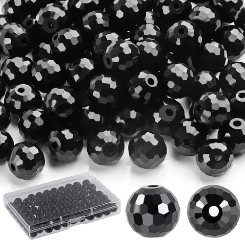 Vista 9 de Crystal Glass Beads for Jewelry Making, 80 Pcs Faceted Beads, 10 mm, AB AB-80