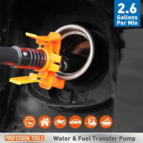 Vista 3 de Amartisan Bomba de Transferencia de Combustible Portátil Alimentada por Batería - bomba de gas para Gas, Combustible, Diésel, Transferencia de Agua