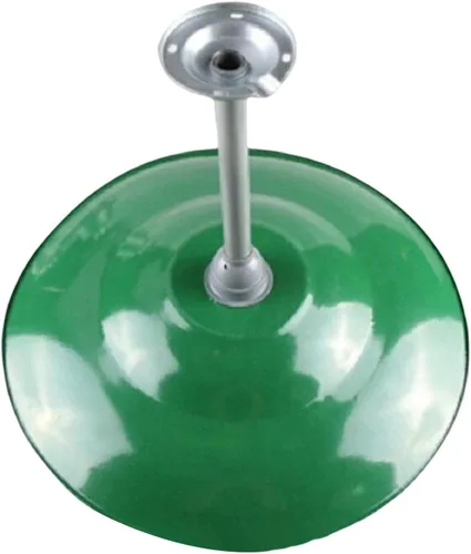 Vista 5 de 2 cubiertas de lámpara de techo esmaltadas, color verde, bricolaje, industrial, accesorio de iluminación de granero, accesorio retro y simple