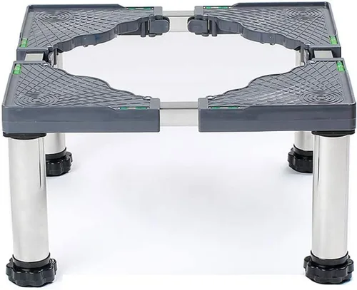 Vista 14 de Base ajustable multifuncional para lavadora Soporte de secadora Antivibración ajustable de 17.7 a 27.5 pulgadas, bandejas de piso para refrigerador