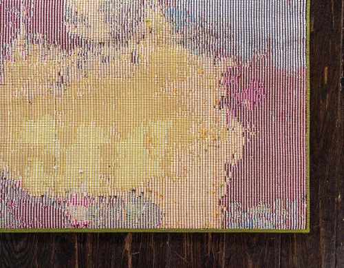 Vista 9 de Unique Loom - Colchón de la colección Estrella, colorido, abstracto, acuarela, moderno, ecléctico