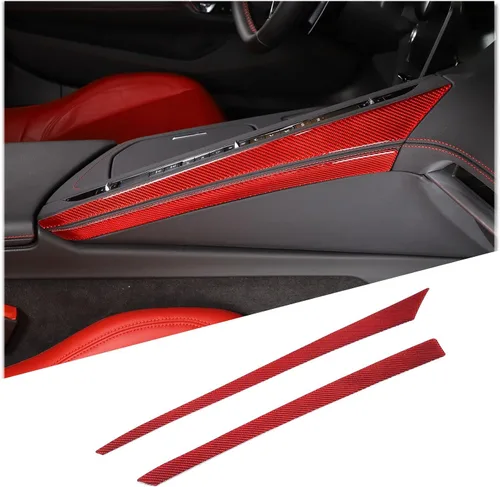 Vista 16 de TOYCIDFG Caja de almacenamiento para panel de palanca de cambios de consola central de automóvil, cubierta lateral para Chevrolet Corvette C8 Z06