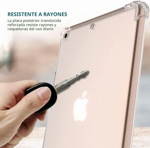 Vista 6 de Callyue Funda transparente para iPad mini 5 / Mini 4 / Mini 3 2 1, funda protectora de goma suave de silicona de esquina lateral para tableta Apple