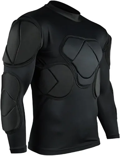 Vista 5 de Conjunto de equipo de protección de fútbol acolchado para hombre, traje de entrenamiento para fútbol, baloncesto, paintball, protector de costillas