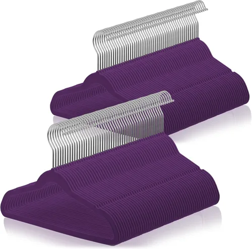 Vista 14 de Casafield 100 perchas de terciopelo para niños, tamaño de 14 pulgadas, color negro