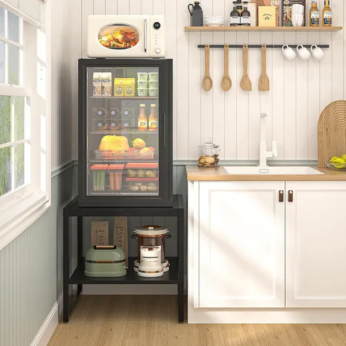 Vista 7 de Homieasy Mesa auxiliar, mesa auxiliar cuadrada de 20 pulgadas, mini soporte Negro