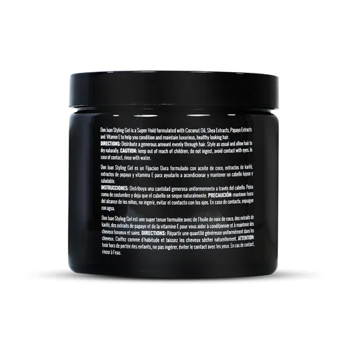 Vista 2 de Don Juan Gel para peinar el cabello, fijación fuerte, fórmula que no se descama, aroma de brisa marina de verano, 16 onzas