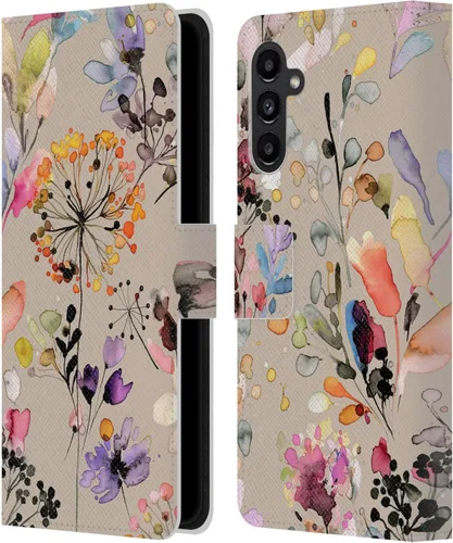 Vista 212 de Head Case Designs Officially Licensed Ninola Beige Wild Grasses Leather Wallet Case Compatible with Samsung Galaxy A07 4G