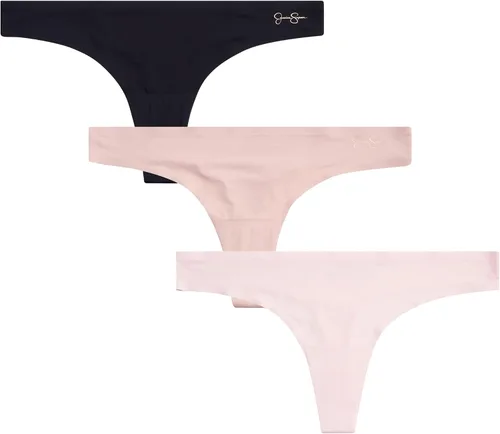 Vista 32 de Jessica Simpson Ropa interior para mujer – Paquete de 3 bragas de microfibra elástica duradera sexy – Tangas de encaje suave para mujer