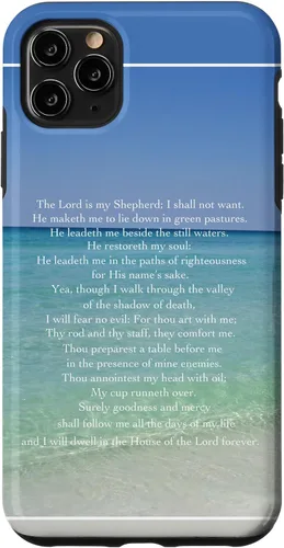 Vista 13 de Psalm 23 Beautiful Christian Beach - Funda para iPhone 17