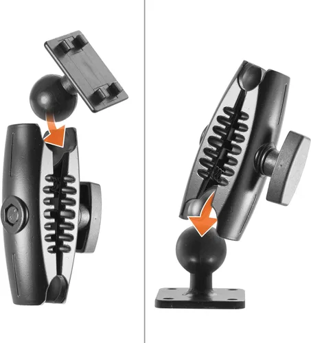 Vista 3 de iBOLT TabDock BizMount AMPS Tablet Drill Base Mount 7-10" Metal para camiones