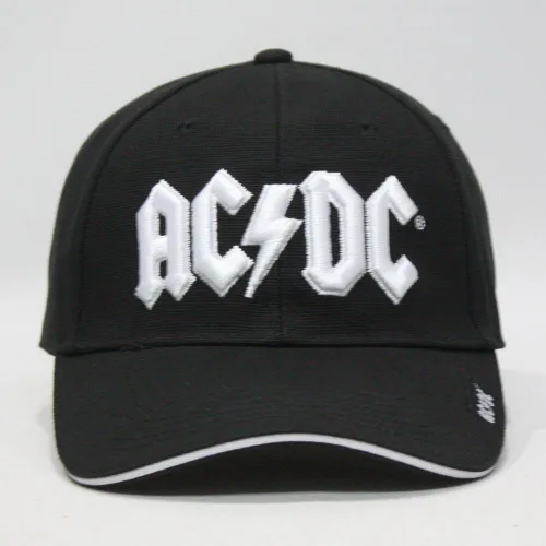 Vista 2 de ACDC Gorra de béisbol Red on White Hard Rock Band (blanco), Blanco
