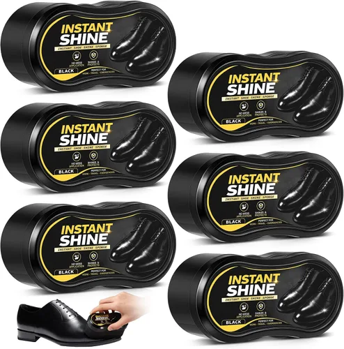 Vista 18 de Loopeer 6 esponjas para brillo de zapatos, brillo instantáneo y portátil, esponja para pulir zapatos para cuero, muebles, zapatos, botas y bolsas