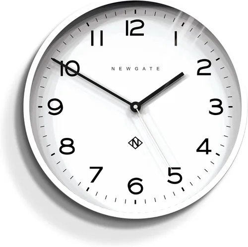 Vista 7 de Reloj de pared NEWGATE® Número Tres Echo Reloj redondo moderno 37 cm Negro Números fáciles de leer Ideal para cocina, sala de estar u