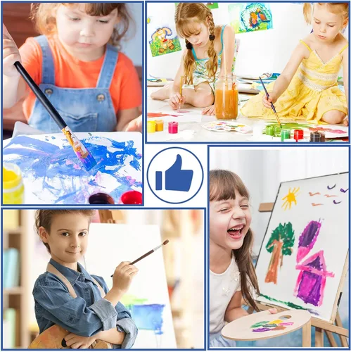 Vista 6 de Crtiin 200 hojas de papel de acuarela de 3 tamaños a granel, 5.64 oz, papel de dibujo blanco para acuarelistas, principiantes, manualidades