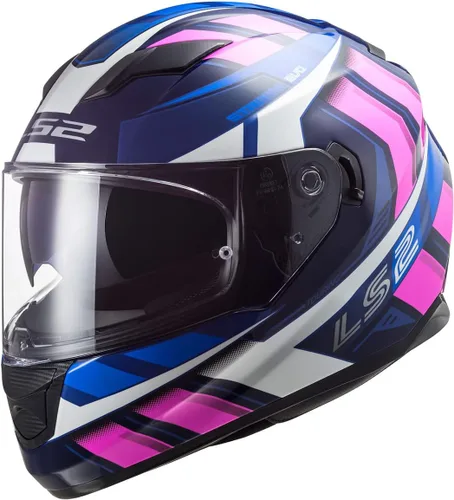 Vista 21 de LS2 Casco integral Stream Street Casco Ninja Red Blue