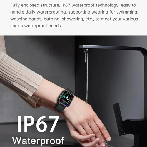 Vista 7 de Reloj inteligente para mujeres y hombres (respuesta/hacer llamadas) de 2.01 pulgadas, relojes inteligentes para teléfonos iOS y Android, reloj Dorado