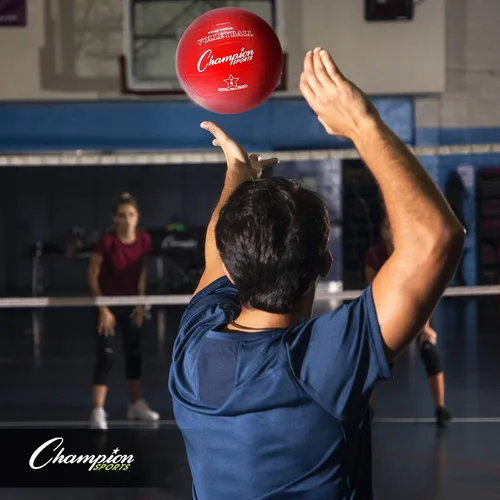 Vista 5 de Champion Sports Rubber Volleyballs – Durable Official Size Balls for Game & Practice Use, Indoor/Outdoor Play
