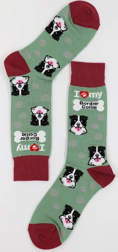 Vista 6 de Sock Society I Love Dogs - Calcetines divertidos unisex para hombres y mujeres diseño casual paquete de 3