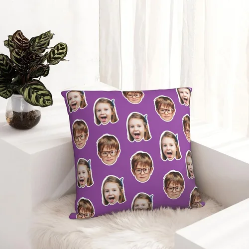 Vista 8 de Funda de almohada personalizada con nombre de foto, regalos personalizados para mamá, papá, hombres, mujeres, él, ella, fundas de cojín