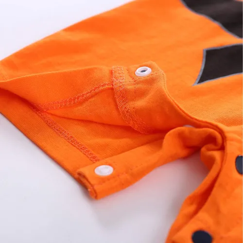 Vista 6 de Mameluco de algodón para bebé, cosplay, recién nacido, ropa de una pieza para niño, Naranja2