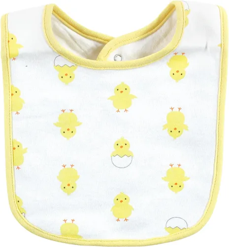 Vista 214 de Hudson Baby Conjunto de babero y calcetines unisex de algodón para bebé