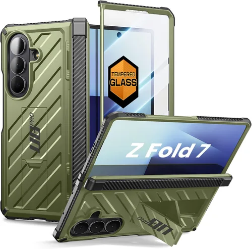 Vista 17 de SUPCASE Unicorn Beetle Pro Series - Funda para Samsung Galaxy Z Fold 3 5G (2021), carcasa resistente de doble capa de cuerpo completo con protector