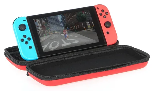 Vista 2 de Tienda Basics Carrying Case for Nintendo Switch and Accessories - 10 x 2 x 5 Inches, Red
