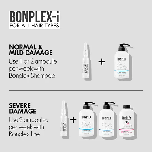 Vista 8 de i Tratamiento de ampollas Para todo tipo de cabello Daños y cabello seco Dimaleate Reconecta los enlaces disulfuro rotos dañados