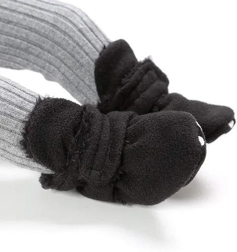 Vista 3 de Botas de forro polar para recién nacido, cálidas y cálidas, para invierno, para niños, antideslizantes, suela suave