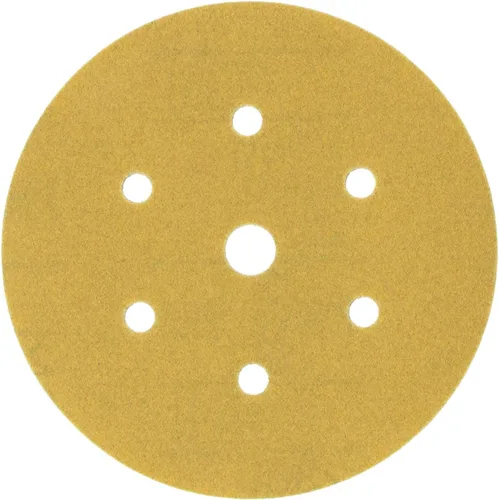 Vista 8 de 3M 182 Hookit - 236U Oro 6 pulgadas, P1C, disco de película antipolvo., 6, Dorado