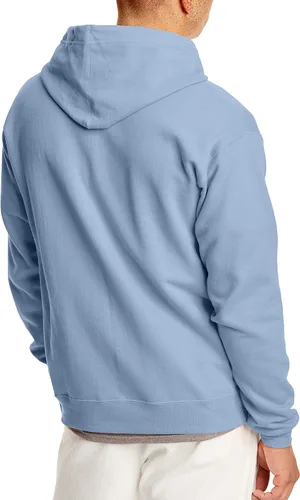 Vista 2 de Hanes - Sudadera EcoSmart con capucha y cremallera frontal hecha de una mezcla de algodón y vellón, de peso medio, para hombres