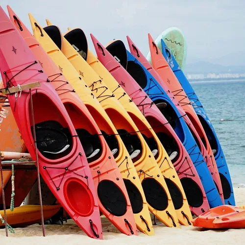 Vista 7 de Boncas Asas de transporte de kayak, resistente kit de accesorios de repuesto para kayaks, maleta, equipaje Mango lateral-4PK