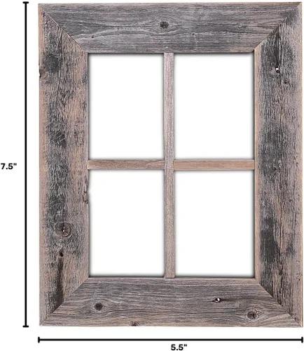 Vista 2 de Marcos de madera de granero para ventana rústica, no para fotos de Rustic Decor