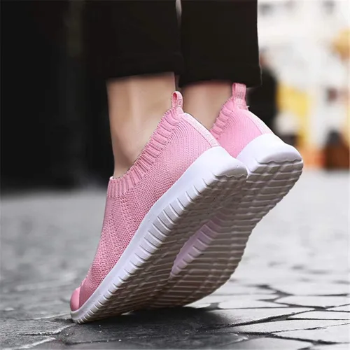 Vista 6 de Konhill - Zapato deportivo para caminar, ligero, deportivo, informal, para gimnasio, sin cordones, para mujer