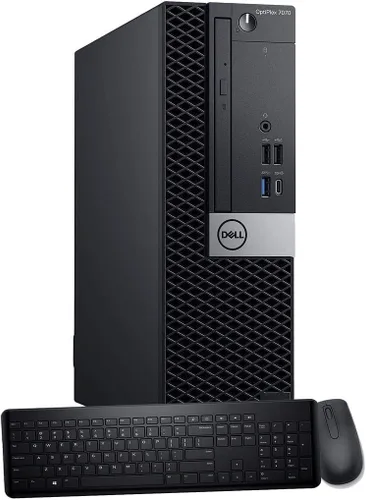 Vista 14 de Dell Computadora de escritorio Optiplex 7070 Hexa Core Intel i5 (3.2) 8 GB DDR4 RAM 250 GB SSD estado sólido Windows 11 Professional PC