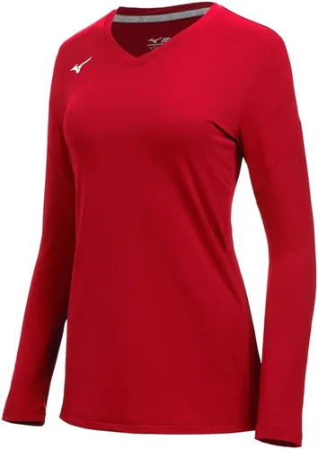 Vista 11 de Mizuno Womens Balboa 6 Long Sleeve Volleyball Jersey Negro