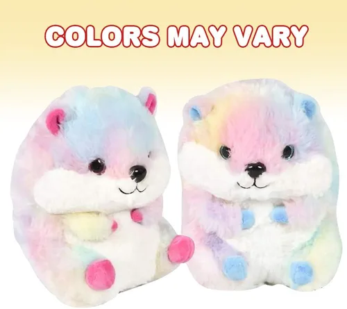 Vista 3 de ArtCreativity Hámster Belly Buddy, hámster de peluche de 7 pulgadas, juguete súper suave y tierno, bonita decoración de guardería, el mejor regalo
