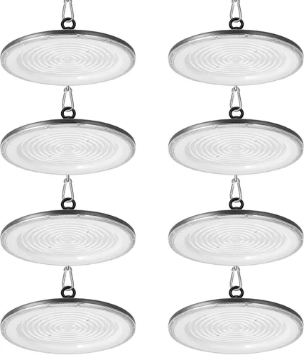 Vista 9 de loyal Luz LED de alta bahía, 500 W UFO High Bay Led Shop Lights 6000K 50000LM para almacén, taller, fábrica, gimnasio, garaje, granero, 2024, nuevo