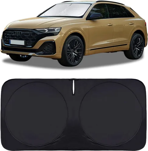 Vista 18 de Parasol para parabrisas de ajuste personalizado, cubierta para ventana delantera, visera plegable 210T, protector que bloquea los rayos ultravioleta