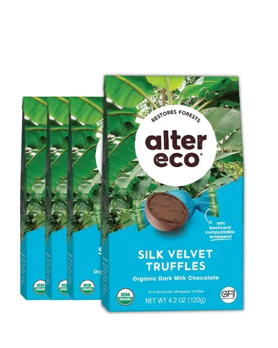 Vista 11 de Trufas de chocolate Organic Velvet de Alter Eco, 0.42 onzas (paquete de 60)