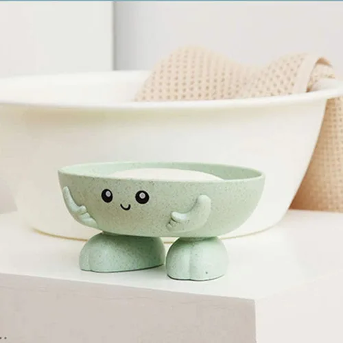 Vista 2 de Balana Jabonera de 4.92 x 2.36 pulgadas para niños, diseño de caja de jabón resistente al deslizamiento, adecuado para encimeras de ducha, baño