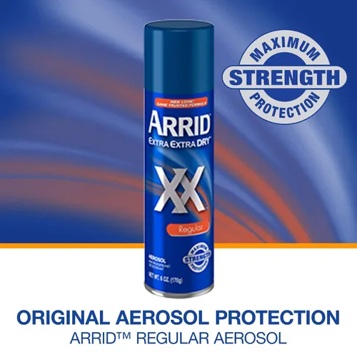 Vista 2 de Arrid XX Extra Extra Dry desodorante antitranspirante en aerosol, Regular 4 onzas.