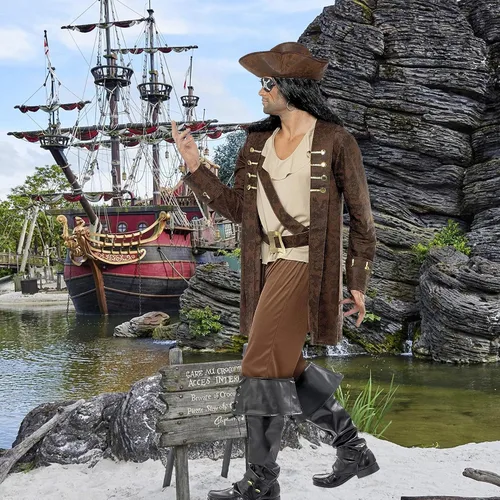 Vista 2 de Zando Pantalones piratas para hombre, pantalones renacentistas medievales, vikingos, pantalones de cosplay con cordones