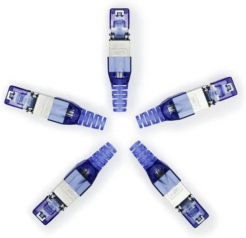 Vista 9 de Caja de conexiones Ethernet, conector de empalme a tope de cable de red CAT6A/CAT6E/CAT6/CAT5E/CAT5E/CAT5, terminal de tipo perforado blindado sin