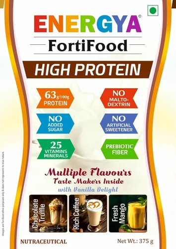 Vista 2 de FORTIFOOD - Polvo alto en proteínas, 2.18 onzas, proteína vegetal y suero de leche sabor + fibra prebiótica, 24 vitaminas minerales para músculo